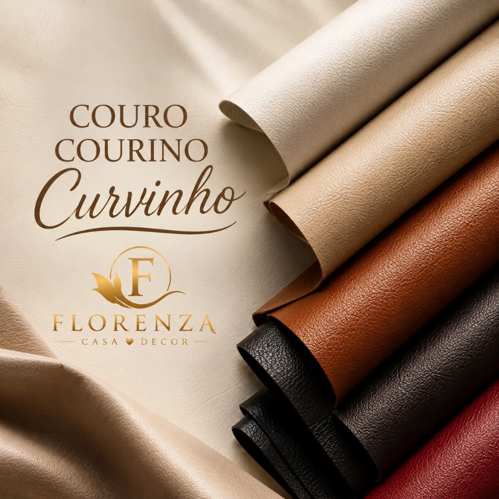 Tecido Couro Corino Curvinho Sintético PVC – 10 a 40 mts - Revestimento de Sofá, Cadeira, Puff, Madeira