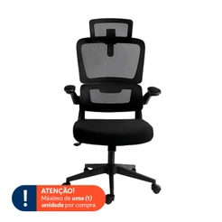 Cadeira Office Redragon Hela, Ergonomica, Preto, C214-B