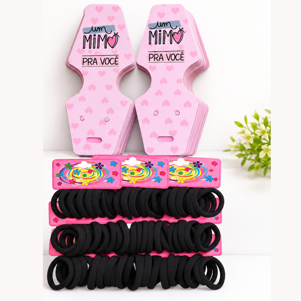 Detalhes do 150 tags de xuxinha para cabelo mimo para cliente