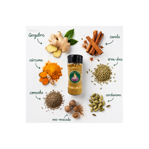 Massala Vatta Tempero Ayurveda 60g para Comidas e Bebidas