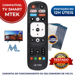 Controle Remoto Para Smart tv Mtek 4K Android Mk43fsaf LE-7355 | Envio Rápido | Sem Configuração Pronto para uso