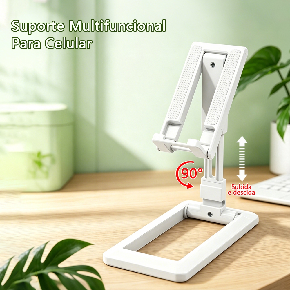 PROMOÇÃO！Atualizar！Suporte Para Celular e Tablet Dobrável Portátil Ajustável Apoio Mesa