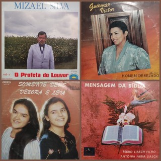 LP Vinil Gospel Evangélicos Variados - Louvores, Hinos Antigos, Salmos, Biblia | Disco de Vinil