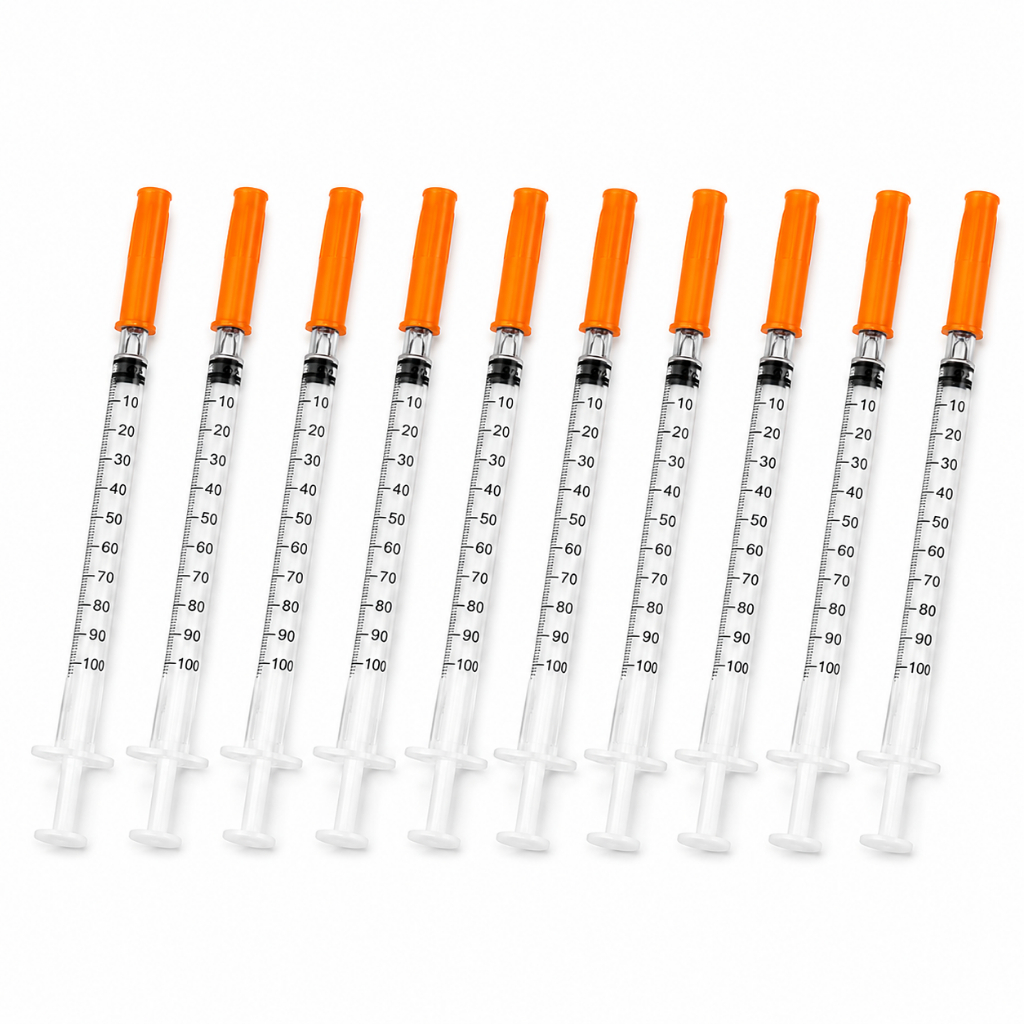 Seringa Insulina 1ml Agulha Fixa 8x0,30mm Venper - Kit 10un