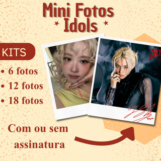 Mini Fotos Idols Kpop 7x8cm Tenha suas Fotos Personalizado com ou sem assinatura