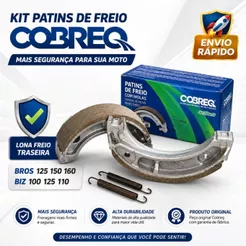 Lona Freio Cobreq Traseira Bros 125 150 160 Biz 100 125 110