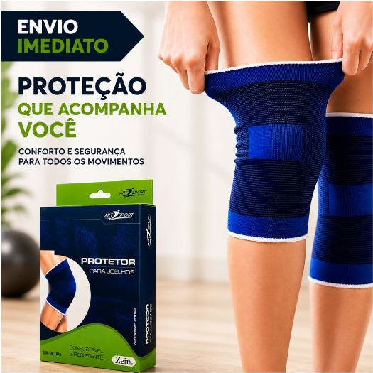 Kit 2 Joelheira de Compressão Ortopédica Tamanho Único Alívio Joelho Prevenção Esporte