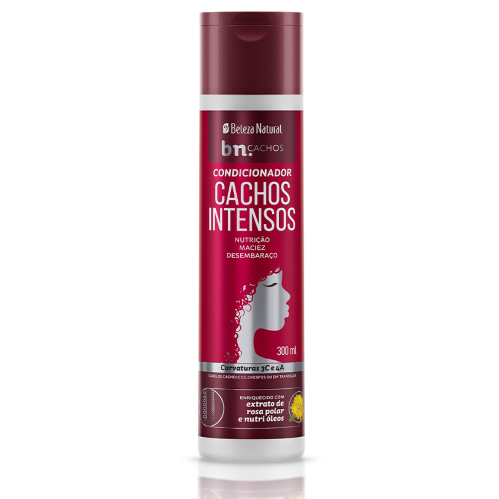 Beleza Natural Cachos Intensos Condicionador 300ml Nutrição Maciez