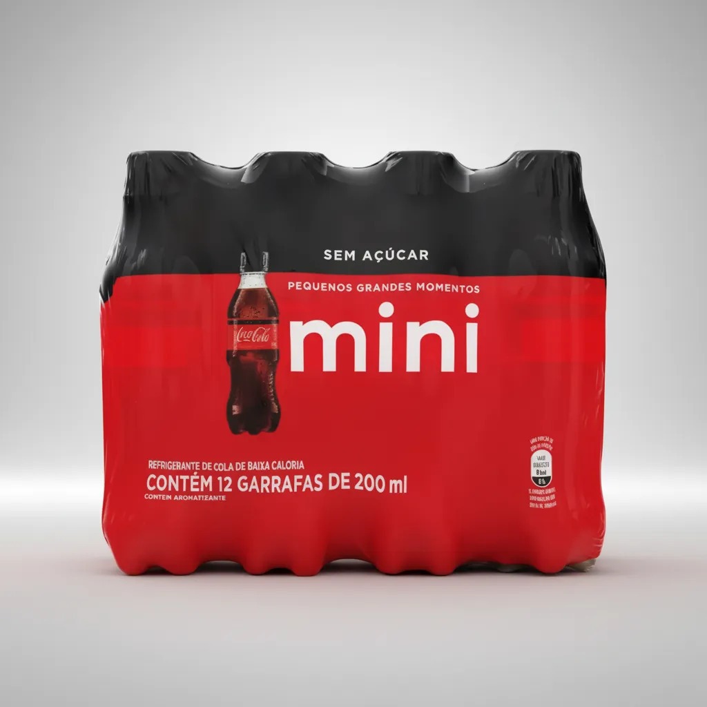PACK COCA COLA MINI PET ZERO AÇUCAR 200ML 12 UNIDADES - DISTRIBUIDOR AUTORIZADO