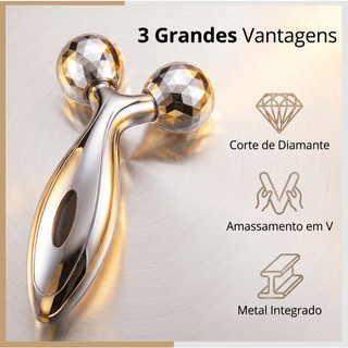 Dispositivo Massageador Manual 3D Anti-Tensão para Rosto Pescoço e Corpo Inteiro