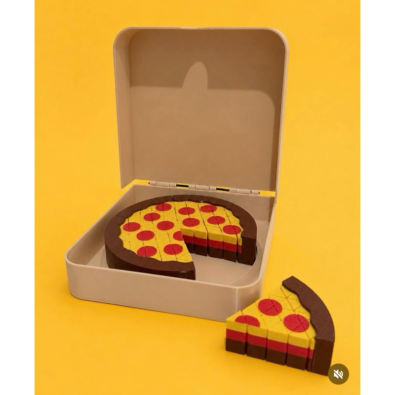 Pizza Sensorial Articulada Montessori , Brinquedo Fidget Antiestresse , Coordenação Motora