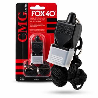 Apito Fox 40 Classic CMG oiriginal 120dB Profisional com Cordão Arbitro Futebol Potente SInalizador