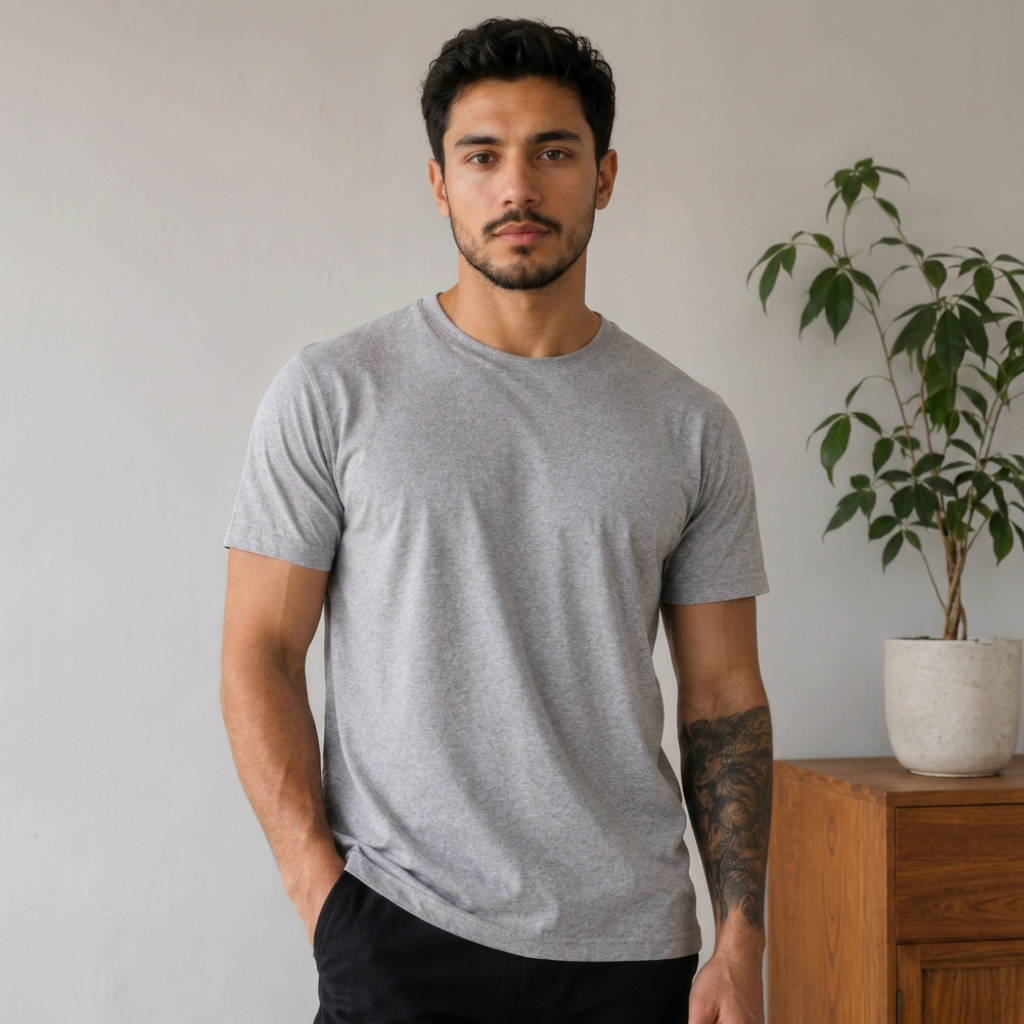 Camiseta Básica Unissex Lisa 100% Algodão Premium Masculina Feminina Casual Trabalho Academia