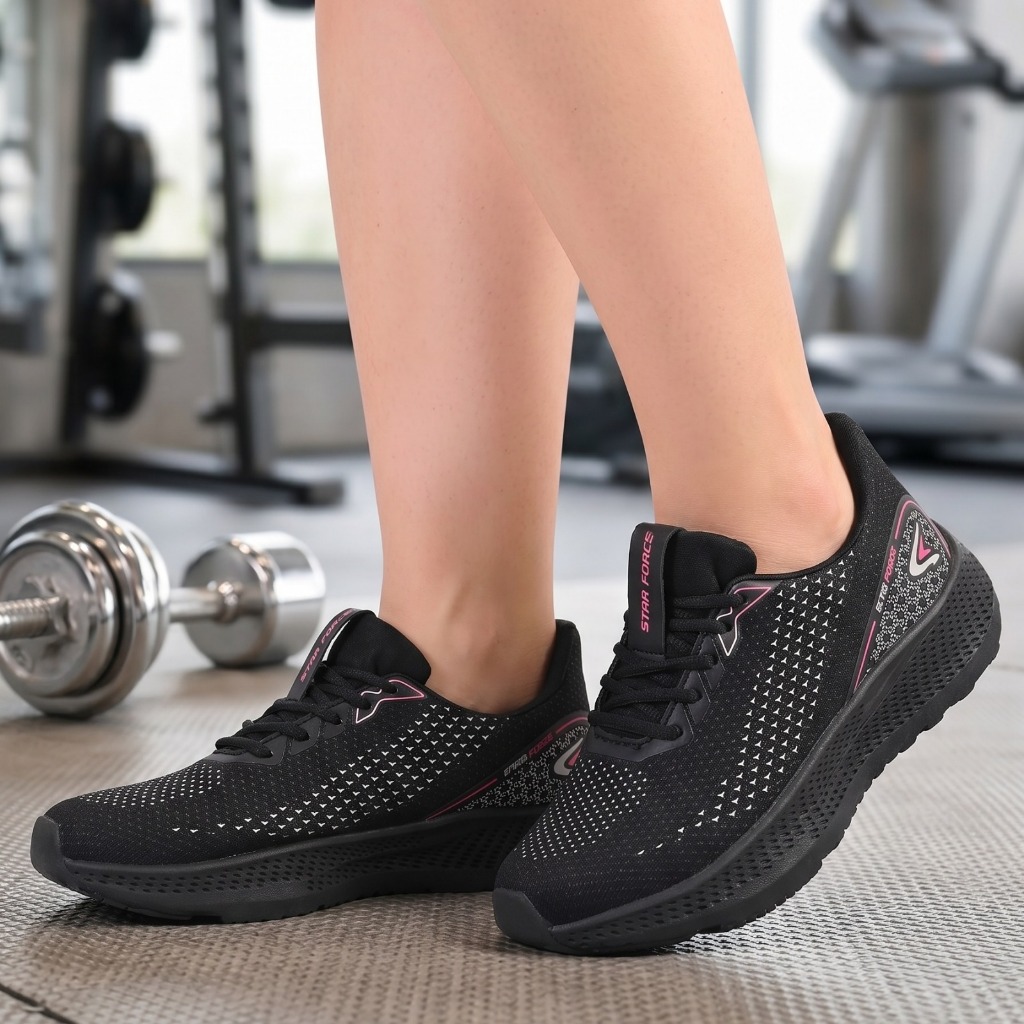 Tênis feminino esportivo estiloso fitnes treino academia caminhada crosfit leve macio confortável
