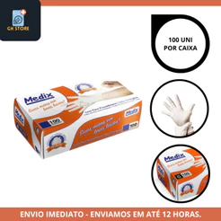 Luvas Latex P/procedimentos Não Cirúrgico C/talco PP/P/M C/100uni