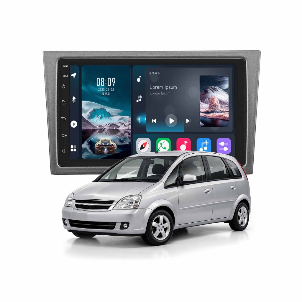 Multimídia Soaudio 7" 2+64gb Corsa 2002 A 2012 Quadcore Carplay Gps