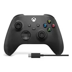 Controle Xbox Preto + Cabo USB-C