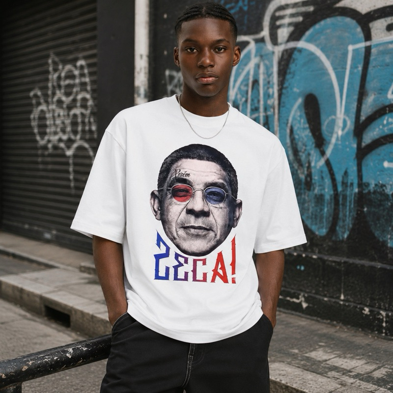 Camiseta Oversized Zeca Pagodinhonho Cantor Pagode 100% Algodão