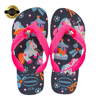 Chinelo Havaianas Menina Infantil Kids Fantasy Magia Diverção Unicórnio Conforto Macia Original Lançamento