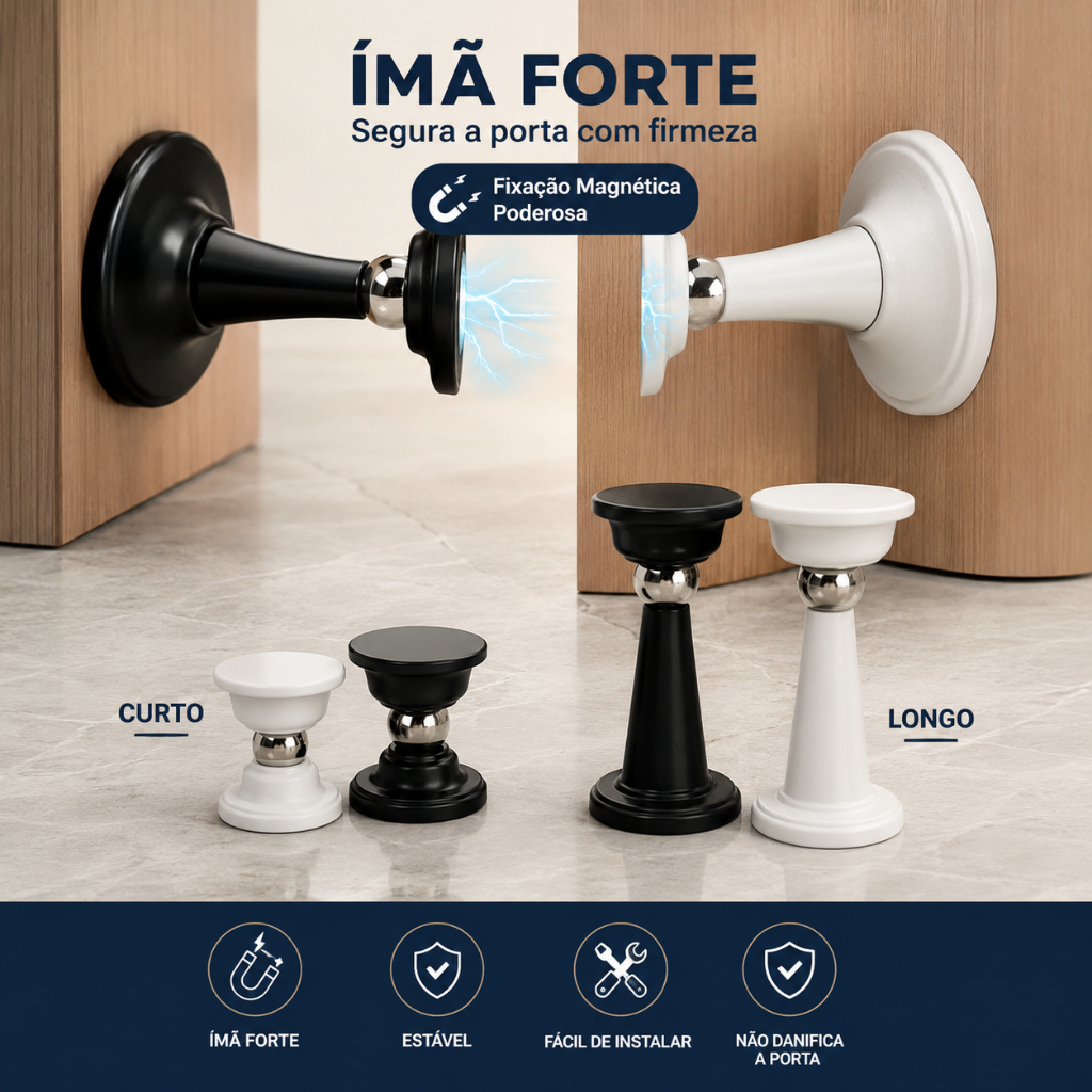 1/2/3/4 Peças Prendedor Fixador Trava Porta inox Magnético Adesivo Inox