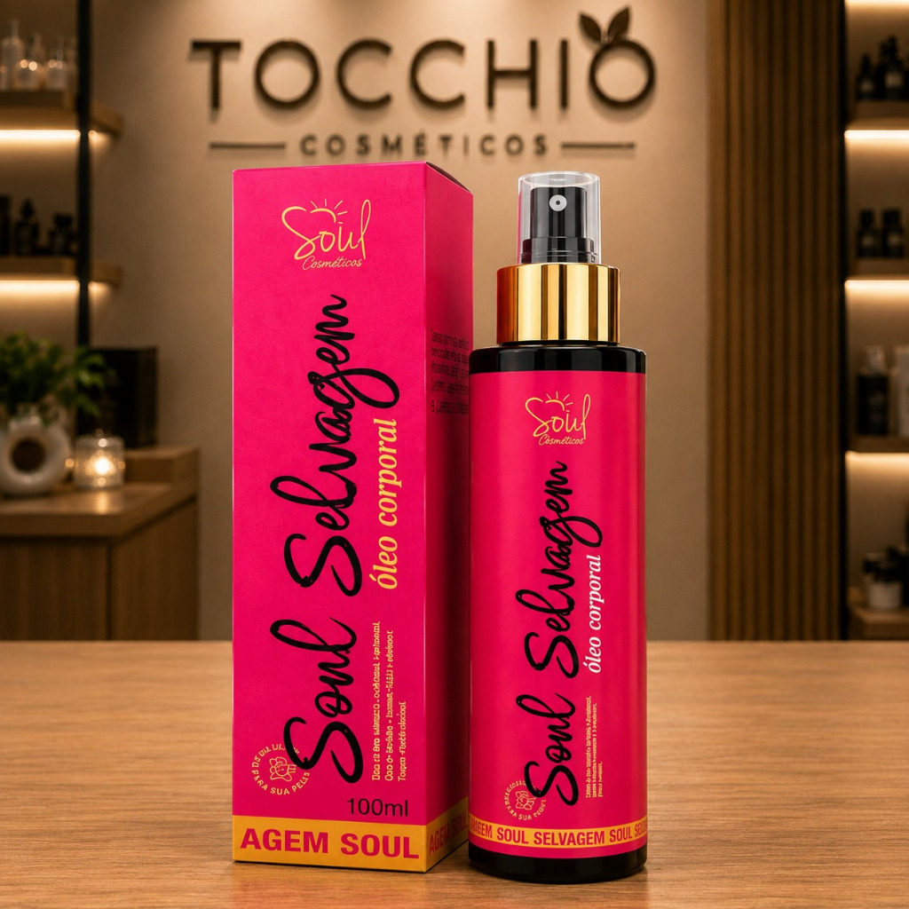Óleo Corporal SOUL SELVAGEM - Virilha e Axila - Clareia e Nutri - Multifuncional 100ml 3 em 1