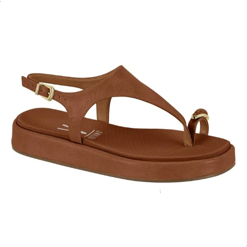 Sandália Feminina Flatform Papete Dedo Fivela Ajustável Confortável Leve Plataforma Casual Moderna