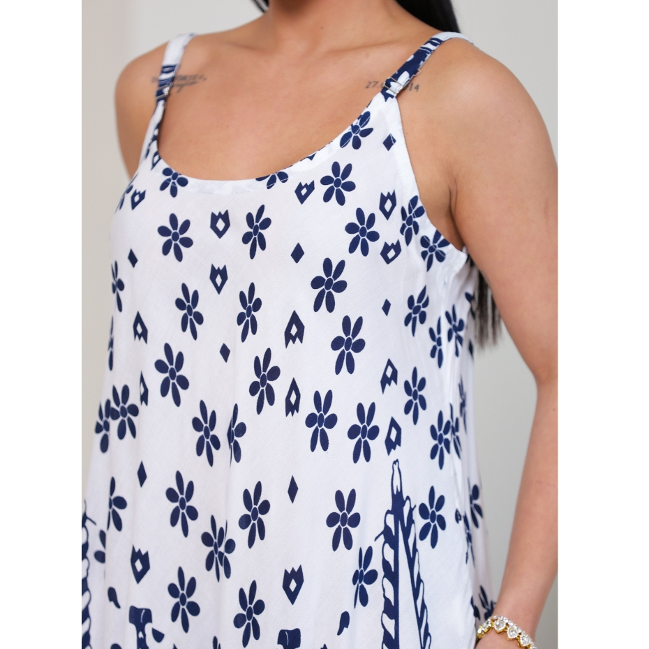 Vestido Trapézio Indiano Estampado — imagem 2 de 2