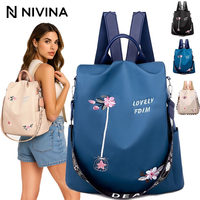 Bolsa mochila Portátil de Poliéster da moda feminina Antifurto e à prova d'água