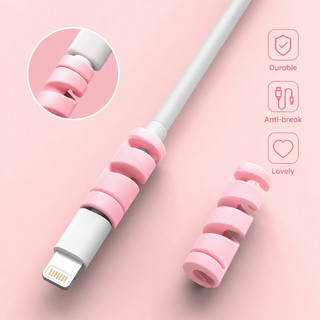 10 pcs Protetor Espiral de Cabo Compacta Portátil Anti Quebra-proteção de cabo Linha De Dados