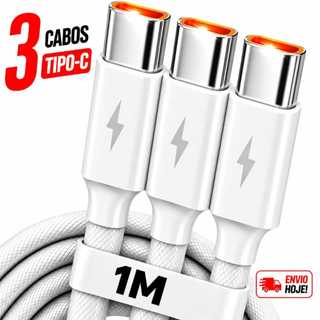 kit 3 cabos tipo c
