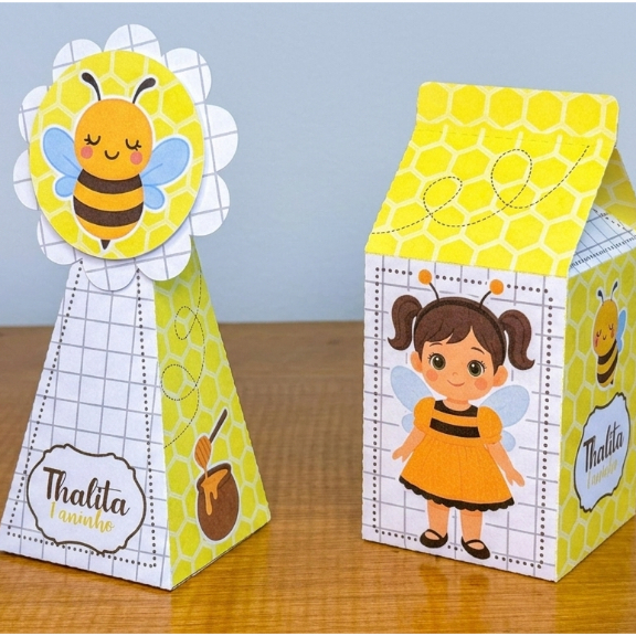 Kit Caixinhas Jardim das Abelhinhas | Personalizadas para Festa Infantil | Lembrancinhas ( Montagem cliente)