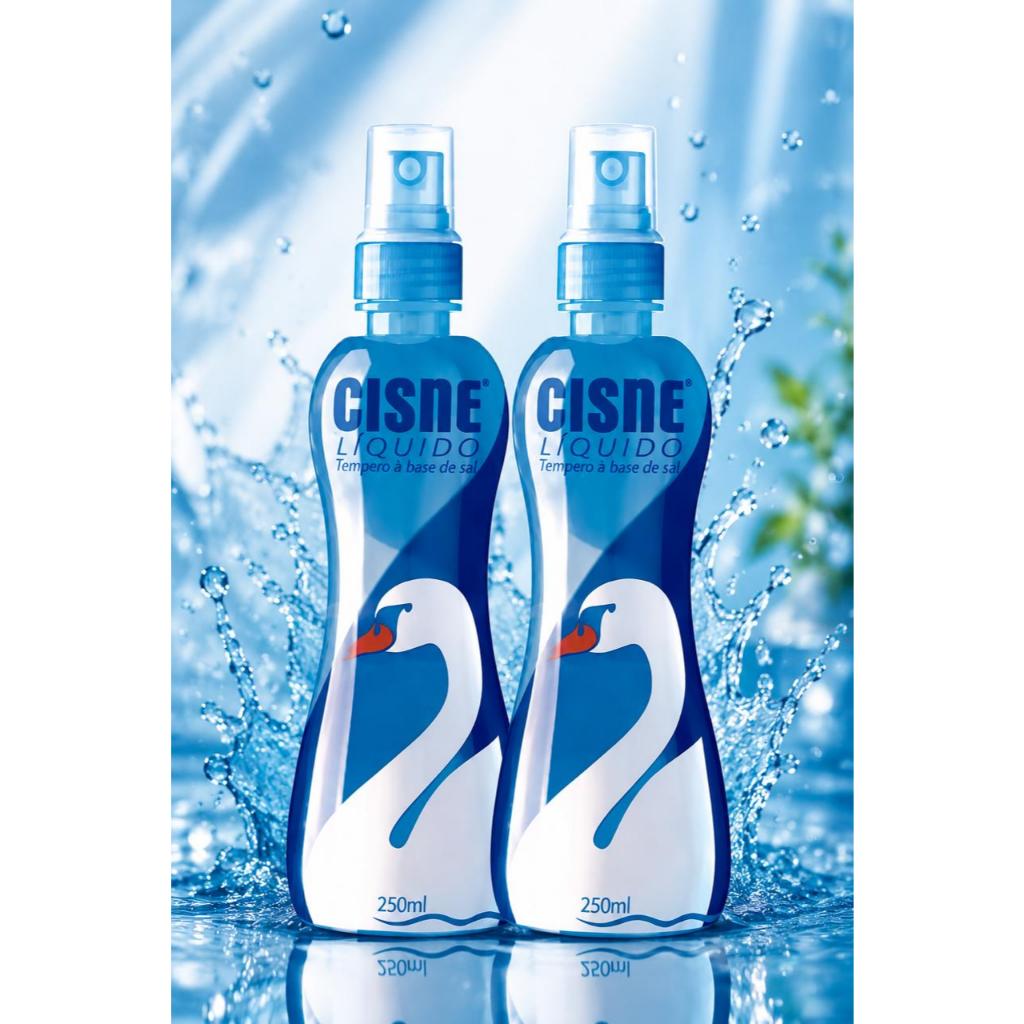 Kit 2 Sal Líquido Spray Cisne 250ml | Tempero Líquido à Base de Sal | Ideal para Saladas, Batata, Pipoca, Churrasco e Ca