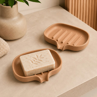 Saboneteira Decorativa Drenagem de Agua - Porta Sabonetes Minimalista Decorativo Para Banheiro Pia Tanque