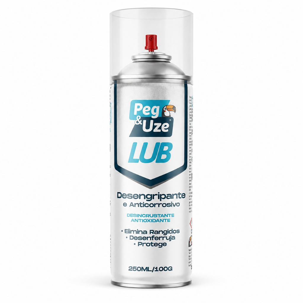 Kit Até 6 Óleo Spray Lubrificante Desengraxante Antiferrugem Anticorrosivo Multiuso 250ml Peg e Uze