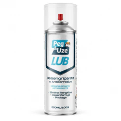 Kit Até 6 Óleo Spray Lubrificante Desengraxante Antiferrugem Anticorrosivo Multiuso 250ml Peg e Uze