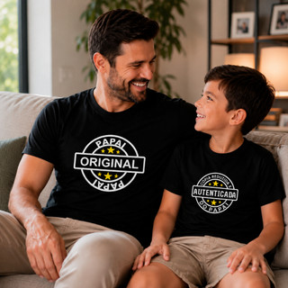 Kit 2 Camisetas Original e Cópia Pai e Filho | Dia dos Pais