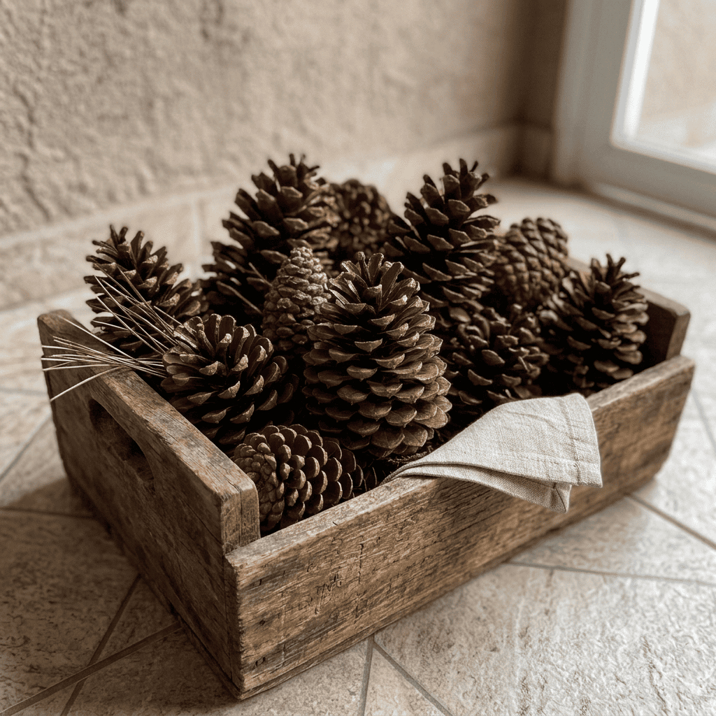 Kit Pinha Natural para Enfeite Decoração Árvore de Natal e Artesanato Guirlanda Pendente Natalino — imagem 2 de 2