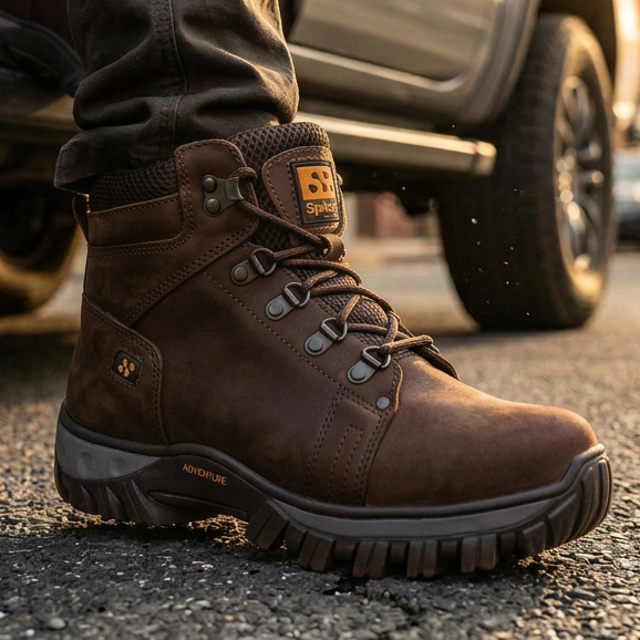Bota Adventure Coturno Masculino Trail Spiller Shoes tenis em couro trilha trabalho lazer casual