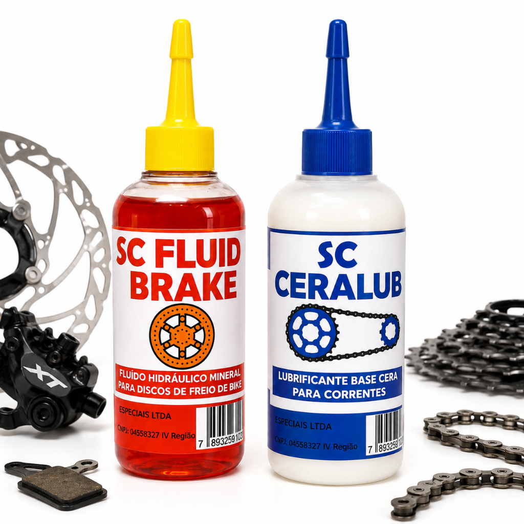 Óleo Mineral Freio Hidráulico Disco Bike + Cera P/ Corrente