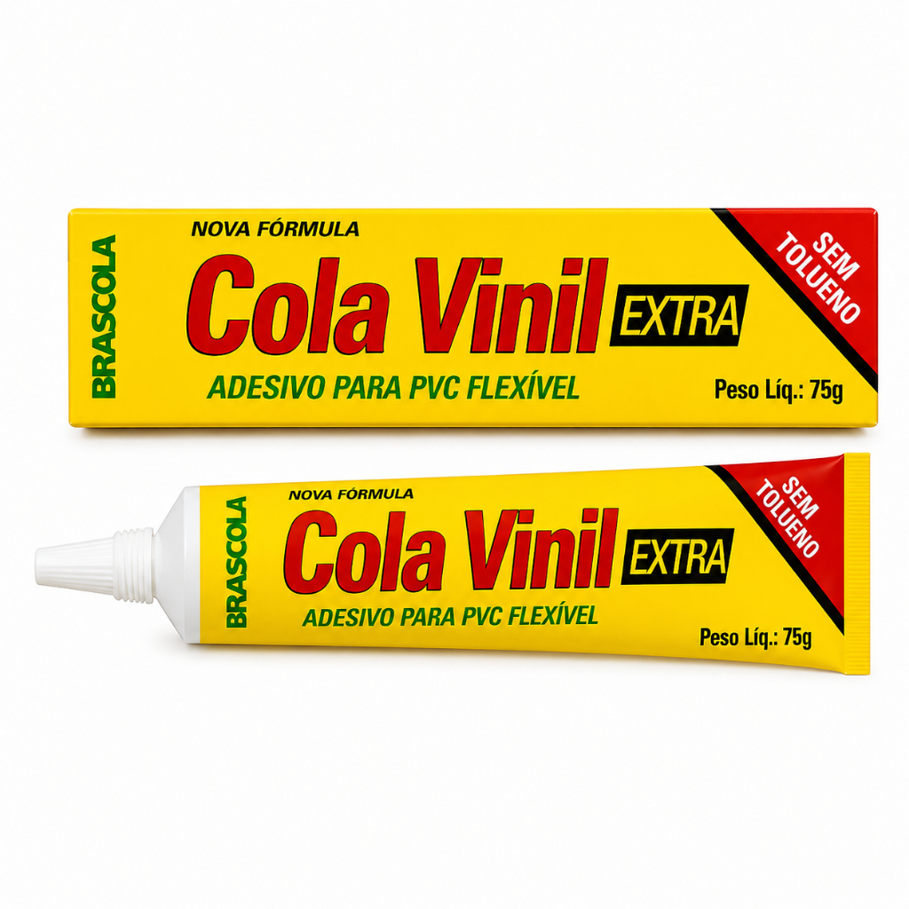 Cola Vinil Extra 75g Brascola Para Pvc Flexível- Piscinas, Barracas, Lonas