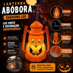 Lanterna Lâmpada Led Halloween Abóbora Fantasma Assustadora Decoração De Halloween Lamparina