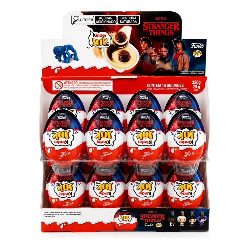 KINDER JOY STRANGER THINGS 16 UNIDADES - LANÇAMENTO