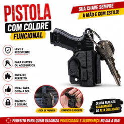 Chaveiro Com Coldre Funcional Porta Chaves Pratico e Segugo