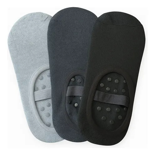 Kits 2 OU 3 Pares Meia Sapatilha Antiderrapante Pilates Yoga Fitness Feminina