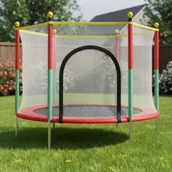 Pula Pula Infantil Cama Elástica Trampolim Compacta 1,4m c/ ziper