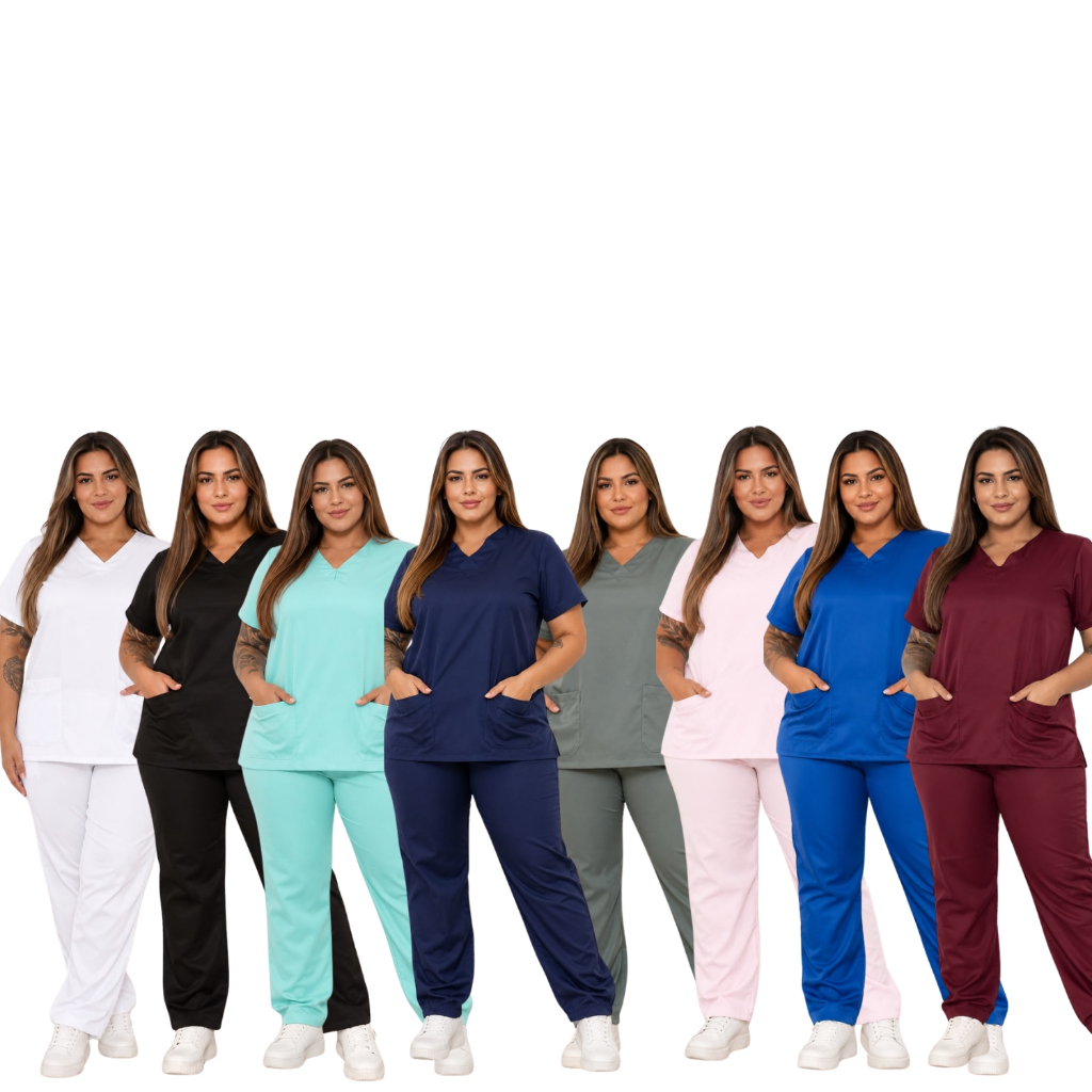 Pijama Cirúrgico Scrubs Não Amassa Seca Rápido Conjunto Masculino Hospitalar 10