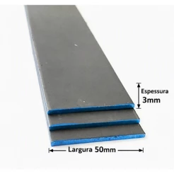 AÇO 6160 BARRA 50mm X 3mm - CORTADO