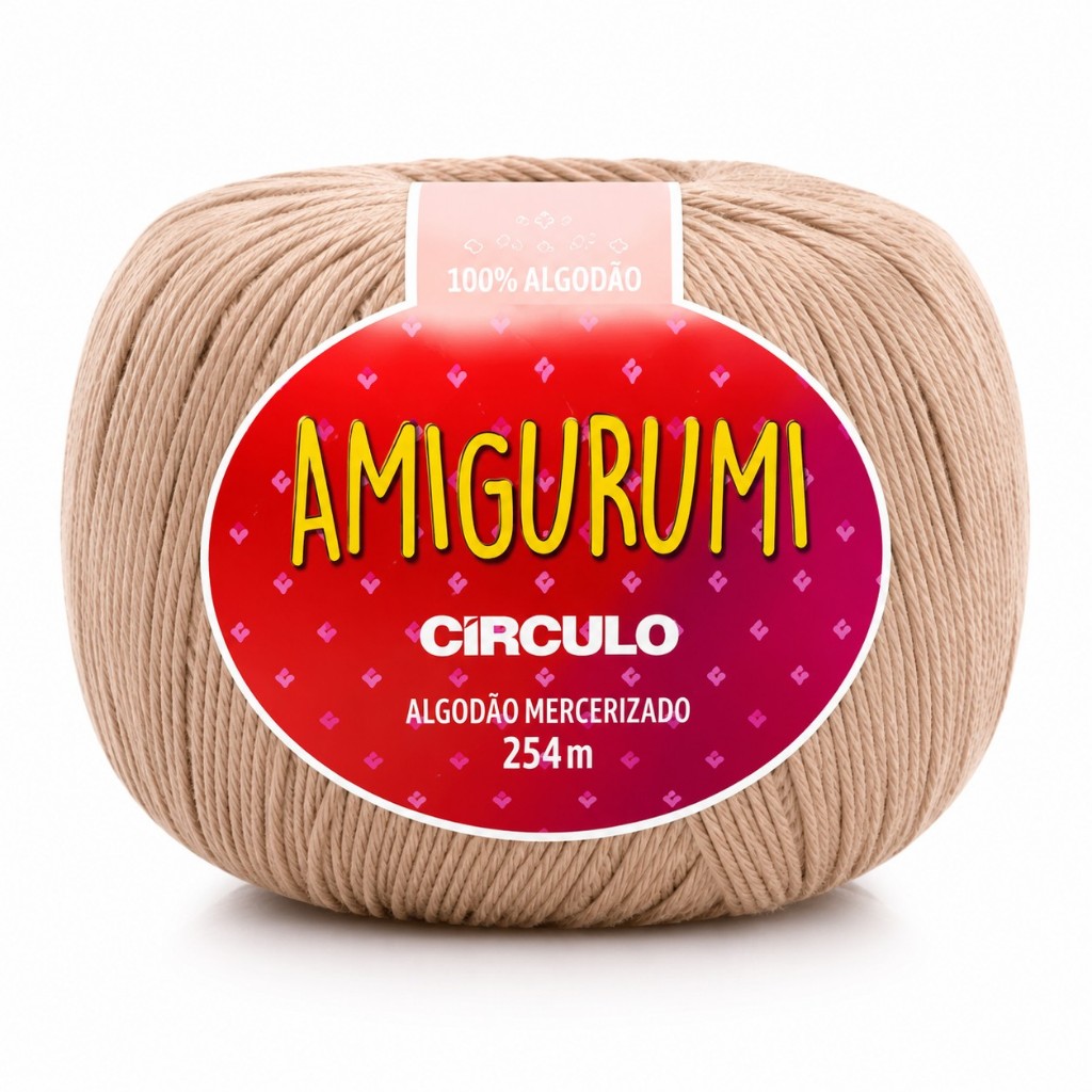 Linha Fio Amigurumi Circulo Para Crochê ou Tricô -125 g / 254m