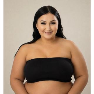 Sutiã Faixa 50 ao 60 SEM Bojo Microfibra Plus Size Tomara que Caia Sem Alça