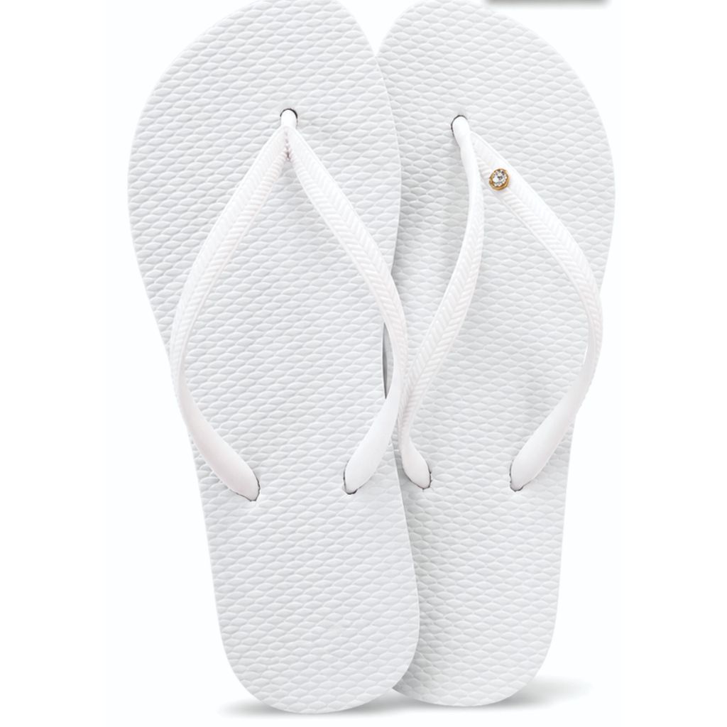 Chinelos personalizados em branco para festas e eventos com ponto de luz kit com 100 pares